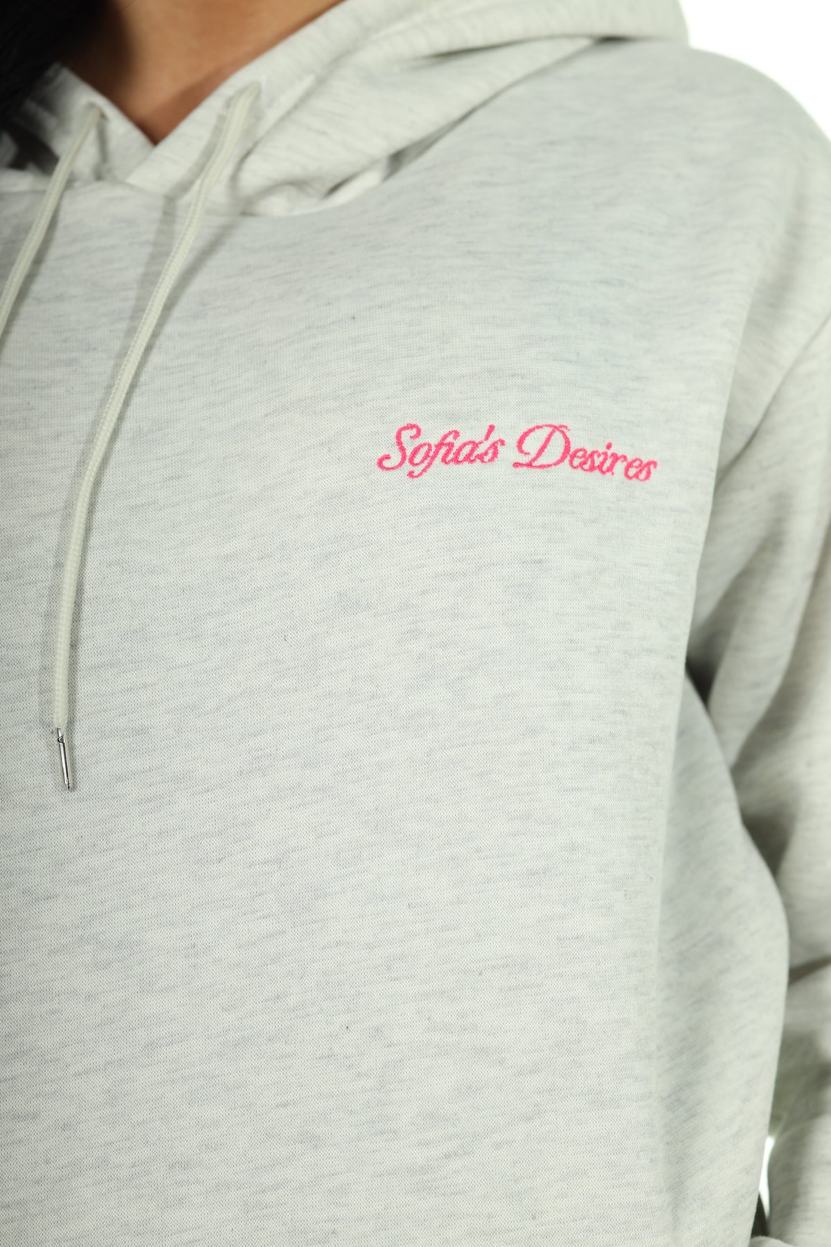 Sofias Desires Signature Hoodie in Cloud Grey