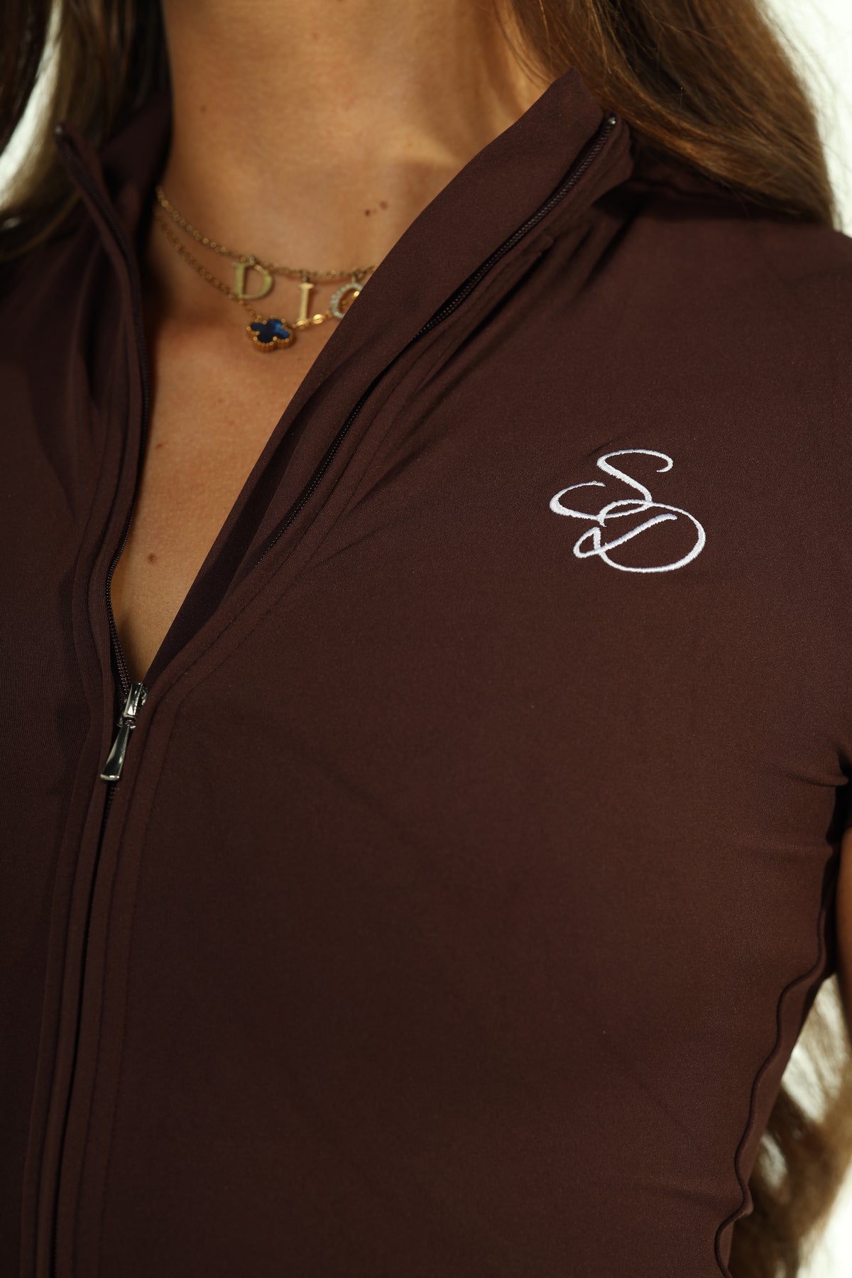 Second Skin Sculpt Playsuit in Chocolate