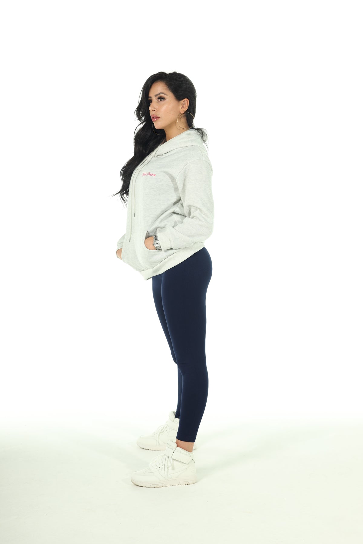 Sofias Desires Signature Hoodie in Cloud Grey