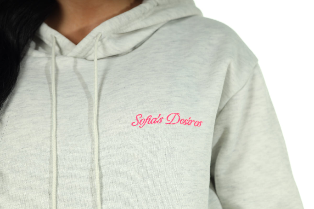 Sofias Desires Signature Hoodie in Cloud Grey