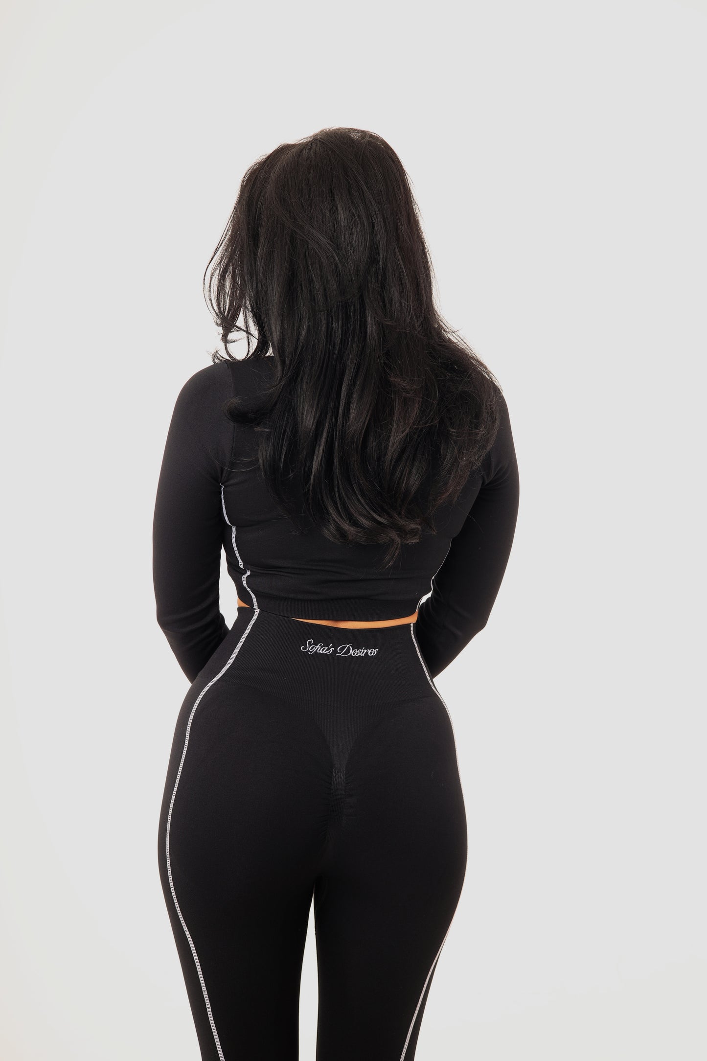 Booty Sculpt Lounge Set in Black