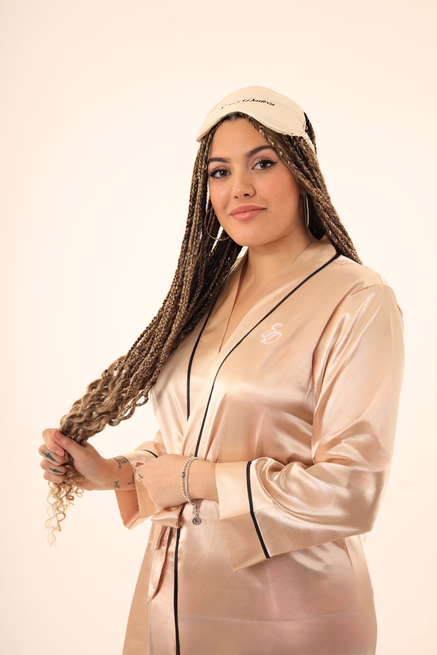 Champagne Dream Satin Robe Set