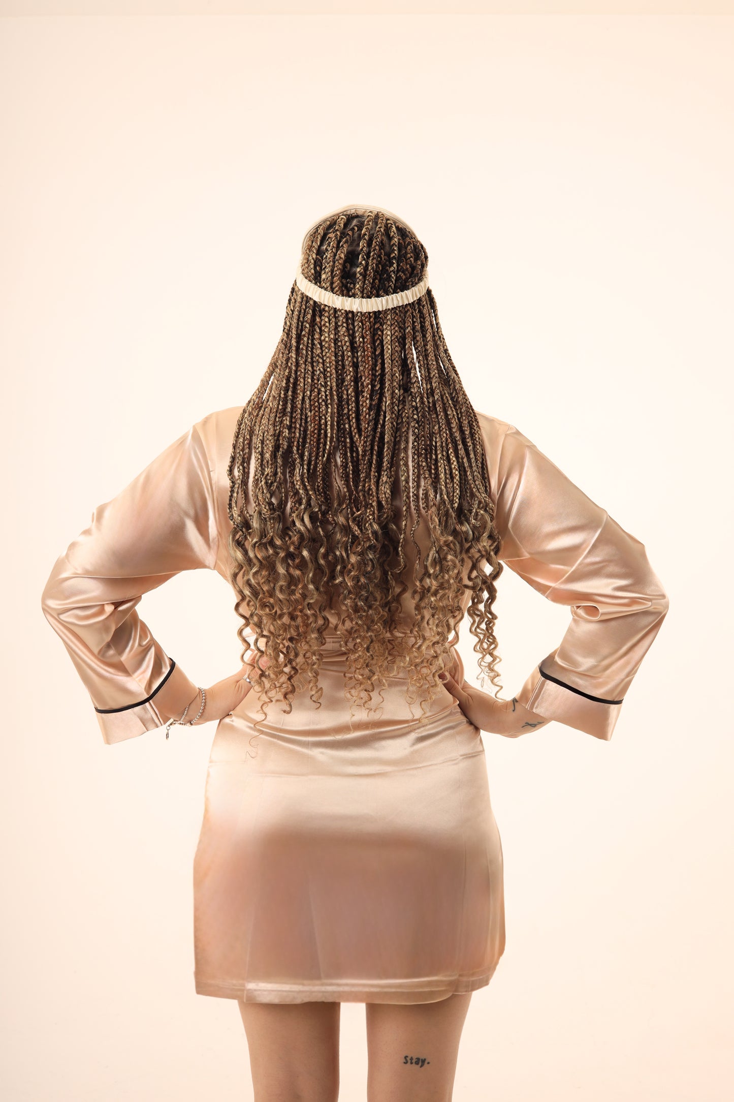 Champagne Dream Satin Robe Set